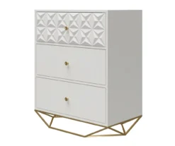 Blair White 3-Drawer Dresser -Best Furniture Store 810589237 3