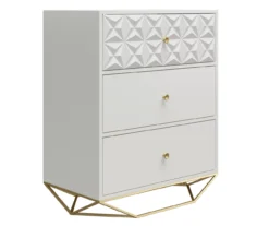 Blair White 3-Drawer Dresser -Best Furniture Store 810589237 4