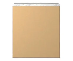 Senniberg Oak & Faux Calcutta 2-Drawer Nightstand 11 Senniberg Oak & Faux Calcutta 2-Drawer Nightstand -Best Furniture Store 810589298 4