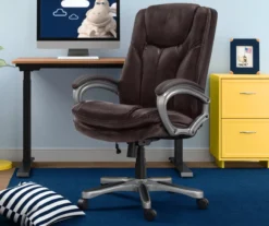 Benton Brown Big & Tall Faux Leather Executive Office Chair -Best Furniture Store 810590314 1