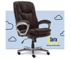 Benton Brown Big & Tall Faux Leather Executive Office Chair -Best Furniture Store 810590314 6