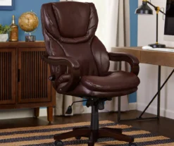 Conway Brown Big & Tall Bonded Leather Office Chair -Best Furniture Store 810590315 2