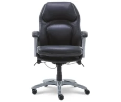 Delvin Black Bonded Leather Office Chair