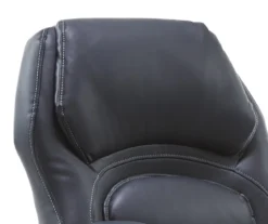 Delvin Black Bonded Leather Office Chair -Best Furniture Store 810590317 A0 6