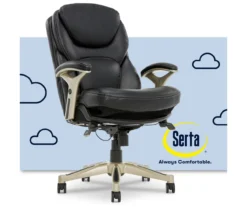 Claremont Black Bonded Leather Office Chair -Best Furniture Store 810590374 1