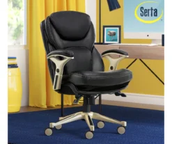 Claremont Black Bonded Leather Office Chair -Best Furniture Store 810590374 2