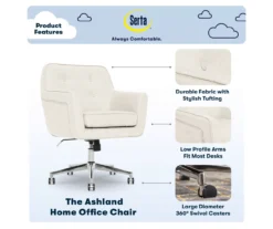 Serta Ashland Fabric Office Chair -Best Furniture Store 810590380 7