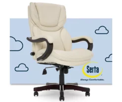 Conway Ivory Big & Tall Bonded Leather Office Chair -Best Furniture Store 810590382 1