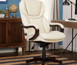 Conway Ivory Big & Tall Bonded Leather Office Chair -Best Furniture Store 810590382 2