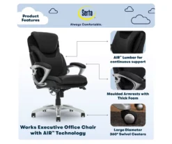 Serta Bryce Bonded Leather Office Chair -Best Furniture Store 810590389 7