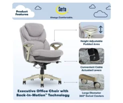 Serta Claremont Fabric Office Chair -Best Furniture Store 810590395 7