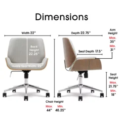 Ophelia Fabric Office Chair -Best Furniture Store 810590405 71