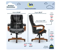 Serta Conway Big & Tall Bonded Leather Office Chair -Best Furniture Store 810590408 7 1