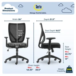 Production Black Mesh Office Chair -Best Furniture Store 810590412 61