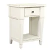 Kali Weathered White 1-Drawer Nightstand