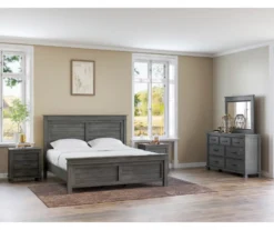 Topeka Warm Gray 3-Drawer Nightstand With USB Charging -Best Furniture Store 810591526