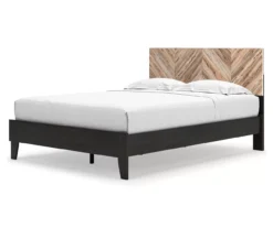 Piperton Black Queen Platform Bed Base -Best Furniture Store 810591748 810591749 1