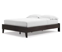 Piperton Black Queen Platform Bed Base -Best Furniture Store 810591749 1