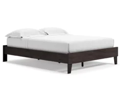 Piperton Black Queen Platform Bed Base -Best Furniture Store 810591749 2