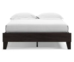 Piperton Black Queen Platform Bed Base -Best Furniture Store 810591749 4