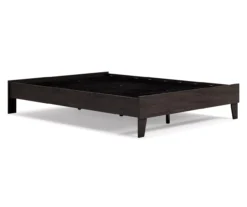 Piperton Black Queen Platform Bed Base -Best Furniture Store 810591749 5