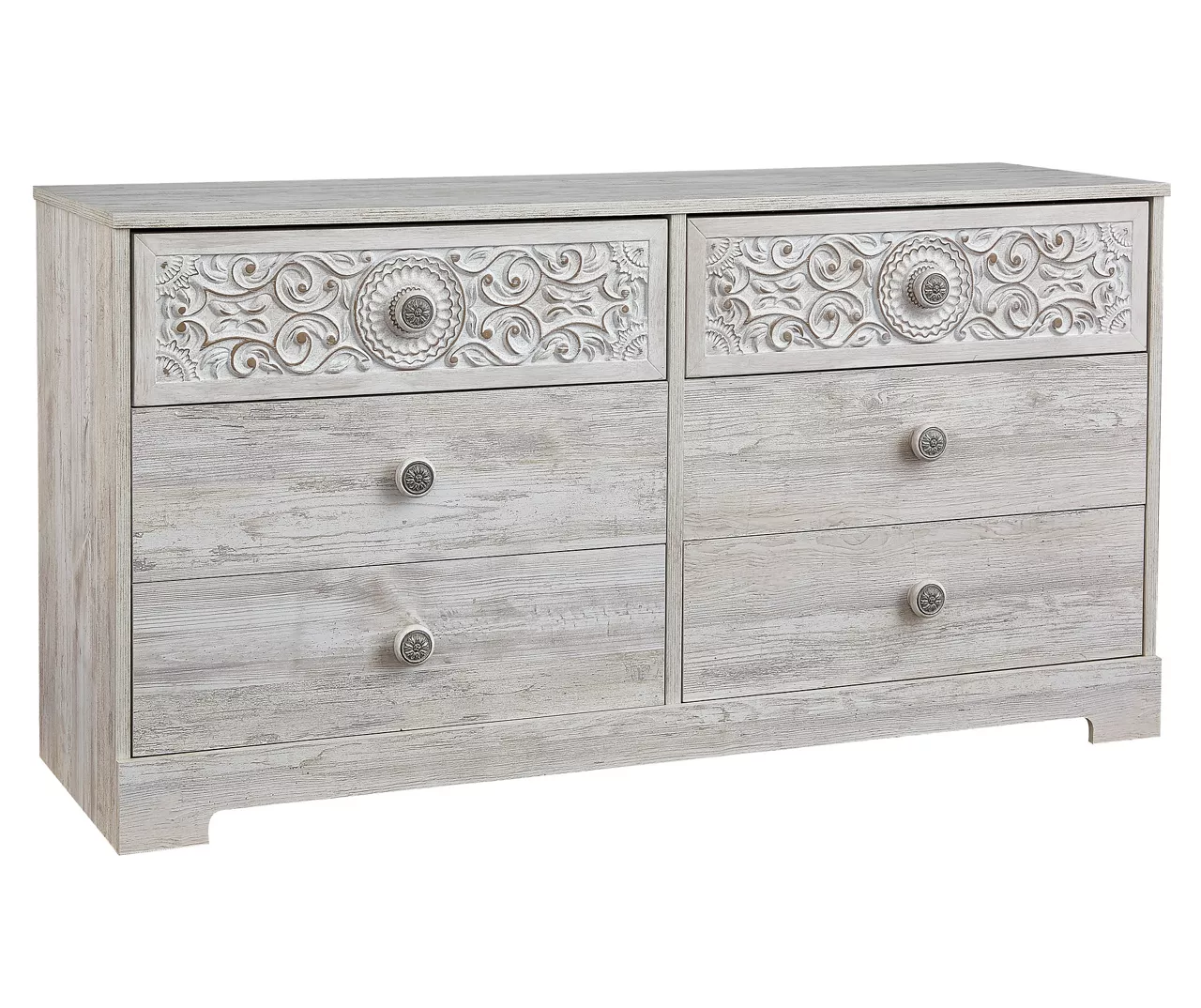 Paxberry Whitewash 6-Drawer Dresser 2 Paxberry Whitewash 6-Drawer Dresser - Image 2
