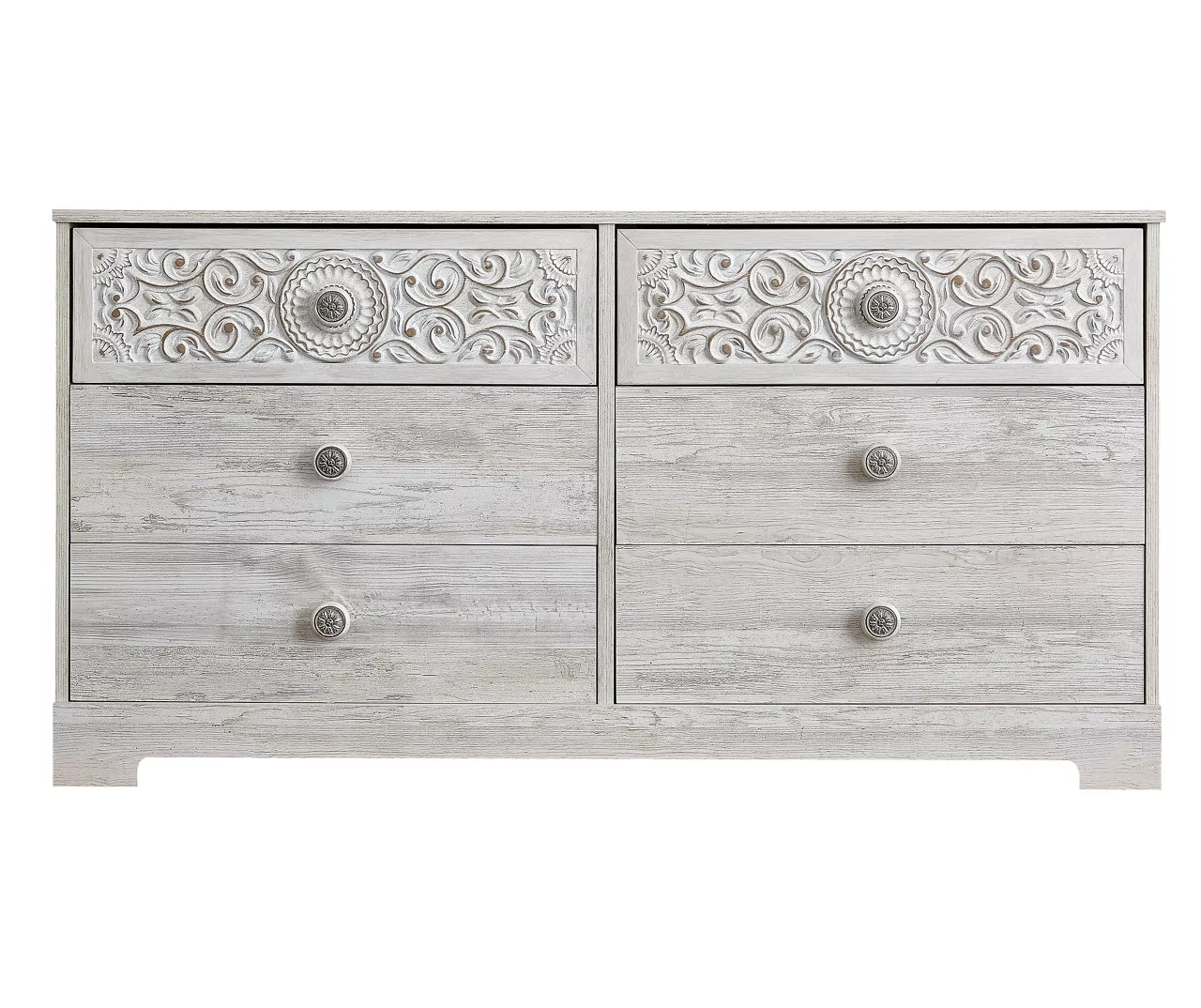 Paxberry Whitewash 6-Drawer Dresser 1 Paxberry Whitewash 6-Drawer Dresser