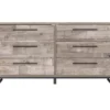 Neilsville Whitewash 6-Drawer Dresser
