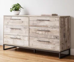 Neilsville Whitewash 6-Drawer Dresser -Best Furniture Store 810591829 8 1