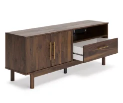 59" Calverson Mocha TV Stand -Best Furniture Store 810592178 2