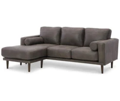 Signature Design By Ashley Arroyo Faux Leather Sofa Chaise -Best Furniture Store 810594573 1