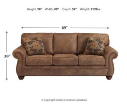 Larkinhurst Earth Faux Leather Queen Sofa Sleeper -Best Furniture Store 810594594 3