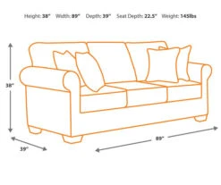 Larkinhurst Earth Faux Leather Sofa 10 Larkinhurst Earth Faux Leather Sofa -Best Furniture Store 810594595 5