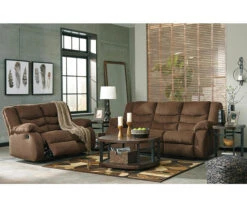 Tulen Chocolate Reclining Loveseat -Best Furniture Store 810594622 810594623 3