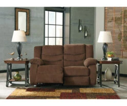 Tulen Chocolate Reclining Loveseat -Best Furniture Store 810594623 3