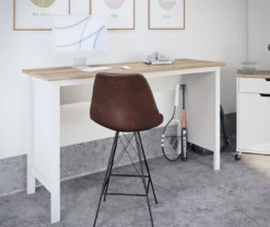 Evolution Vantage White & Weathered Oak Workbench -Best Furniture Store 810597743 4