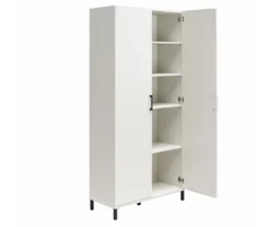 Evolution Vantage White 2-Door Storage Cabinet -Best Furniture Store 810597744 2