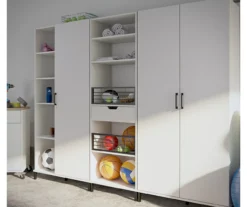Evolution Vantage White 5-Shelf Open Cabinet 10 Evolution Vantage White 5-Shelf Open Cabinet -Best Furniture Store 810597745 3