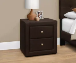 Monarch Faux Leather Nightstand -Best Furniture Store 810598393 B0