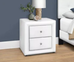 Monarch Faux Leather Nightstand -Best Furniture Store 810598394 B0