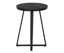 Monarch Faux Marble & Metal Accent Table -Best Furniture Store 810598395 A1
