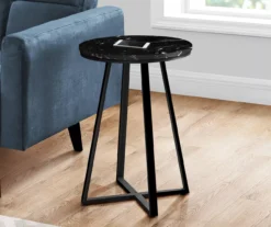 Monarch Faux Marble & Metal Accent Table -Best Furniture Store 810598395 B0