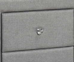 Monarch Linen Upholstered Nightstand -Best Furniture Store 810598500 A8