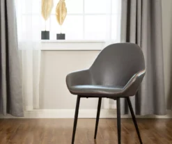 Glitzhome Mid-Century Modern Faux Leather Dining Chairs, 2-Pack 13 Glitzhome Mid-Century Modern Faux Leather Dining Chairs, 2-Pack -Best Furniture Store 810598715 A0 2 1