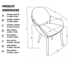 Mid-Century Modern Gray Faux Leather Dining Chairs, 2-Pack -Best Furniture Store 810598715 A0 5