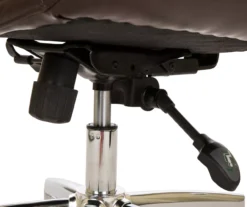 Dark Brown Mid-Century Modern Faux Leather Executive Office Chair -Best Furniture Store 810598937 A0 6