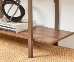 Walnut Modern Open 4-Shelf Bookcase 9 Walnut Modern Open 4-Shelf Bookcase -Best Furniture Store 810598940 A0 4