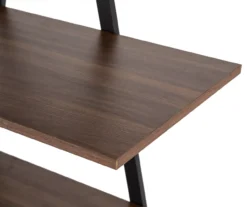 Walnut Modern A-Frame 4-Shelf Bookcase -Best Furniture Store 810598942 A0 4