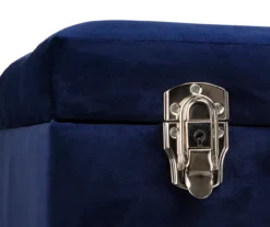 Glitzhome Velvet Suitcase Storage Stool -Best Furniture Store 810598944 A0 5