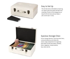 Seashell White Velvet Suitcase Storage Stool 13 Seashell White Velvet Suitcase Storage Stool -Best Furniture Store 810598945 A0 7